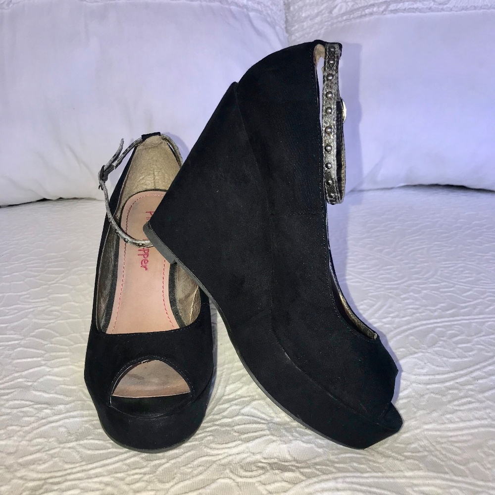 Pink & Pepper Platform Wedges